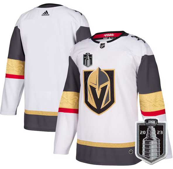 Men%27s Vegas Golden Knights Blank White 2023 Stanley Cup Final Stitched Jersey Dzhi->washington capitals->NHL Jersey